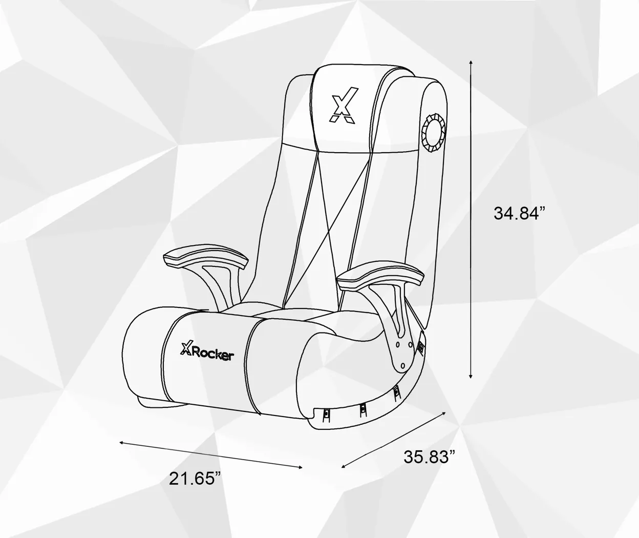 Kids Ekanger I Black Floor Gaming Chair - Thumbnail - Image 6