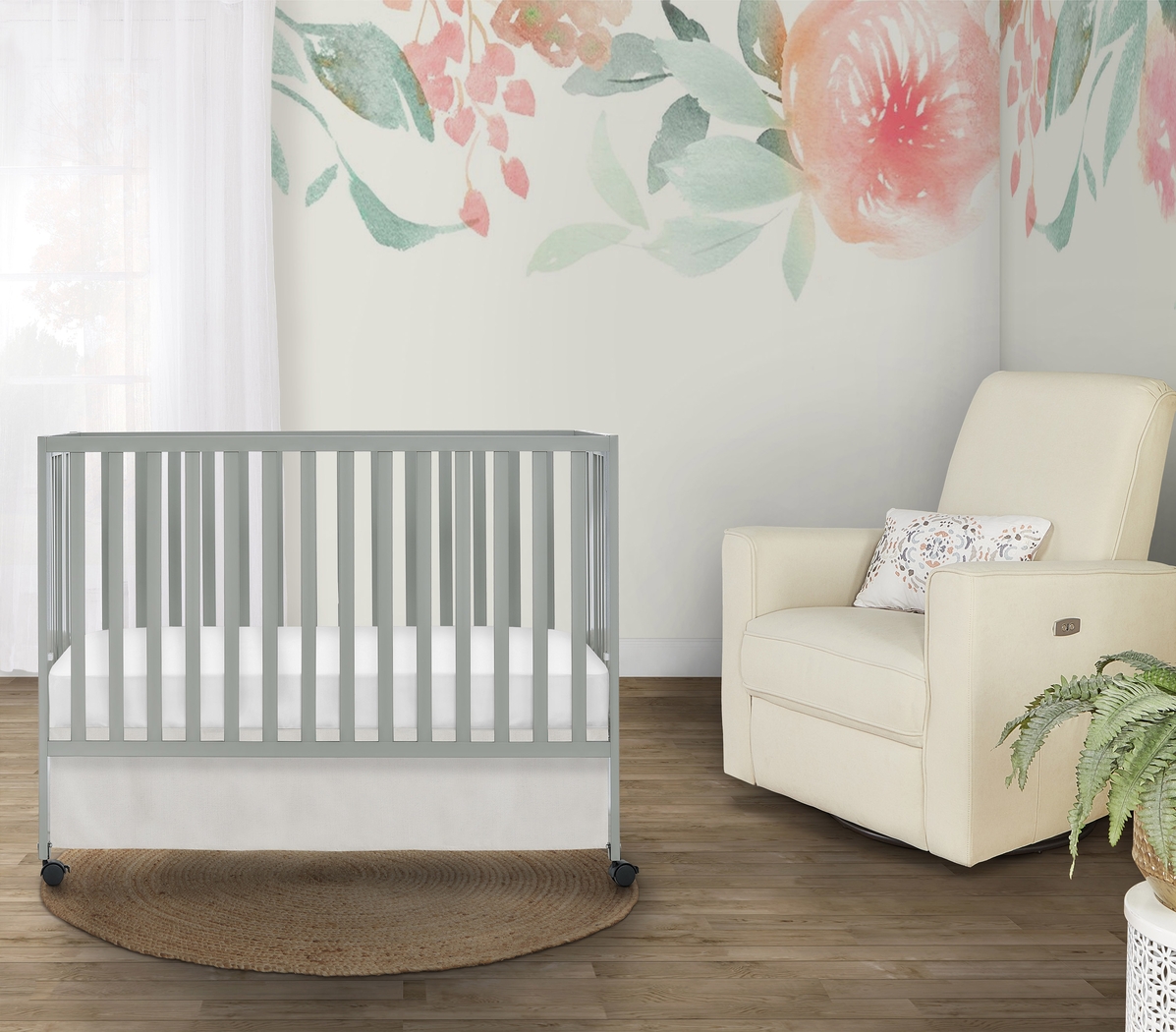 Kids Elaro Gray Crib - Thumbnail - Image 2