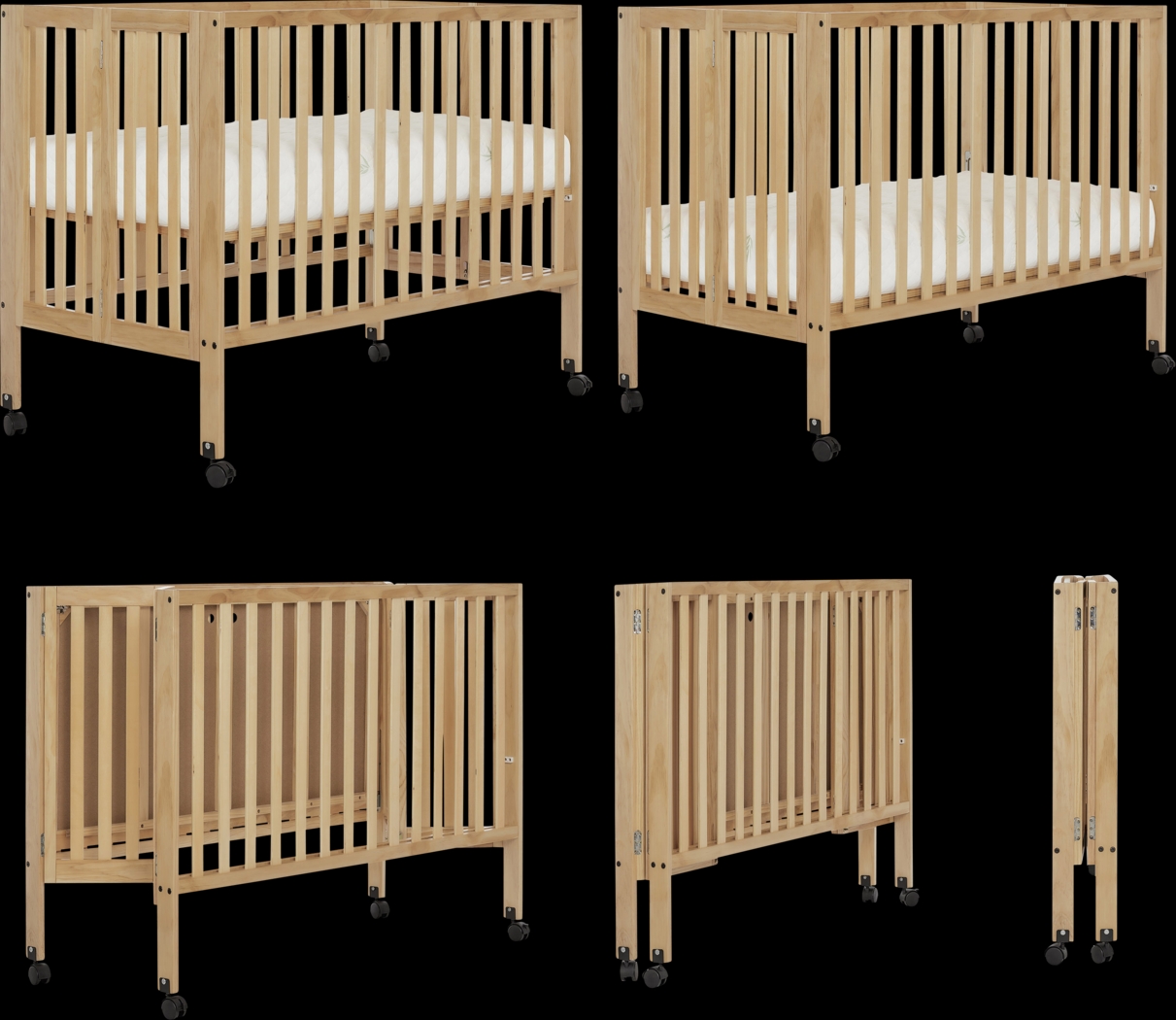 Kids Elaro Natural Crib - Thumbnail - Image 4