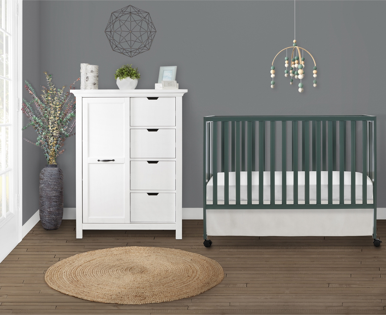 Kids Elaro Olive Crib - Thumbnail - Image 3