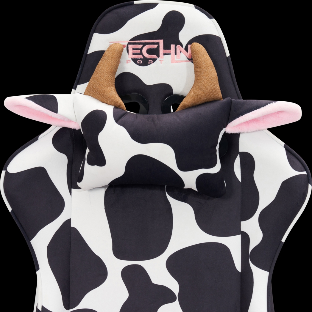 Eldoki Black/White Gaming Chair - Thumbnail - Image 12