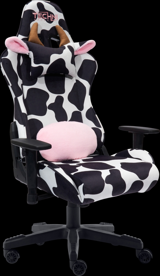 Eldoki Black/White Gaming Chair - Thumbnail - Image 1