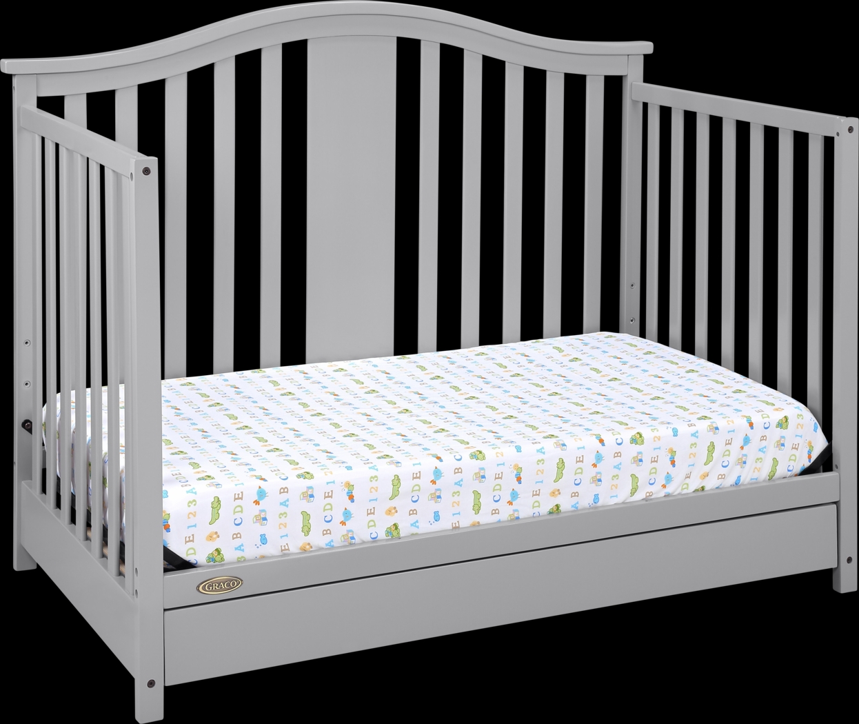 Kids Elentis Gray Convertible Crib - Thumbnail - Image 7