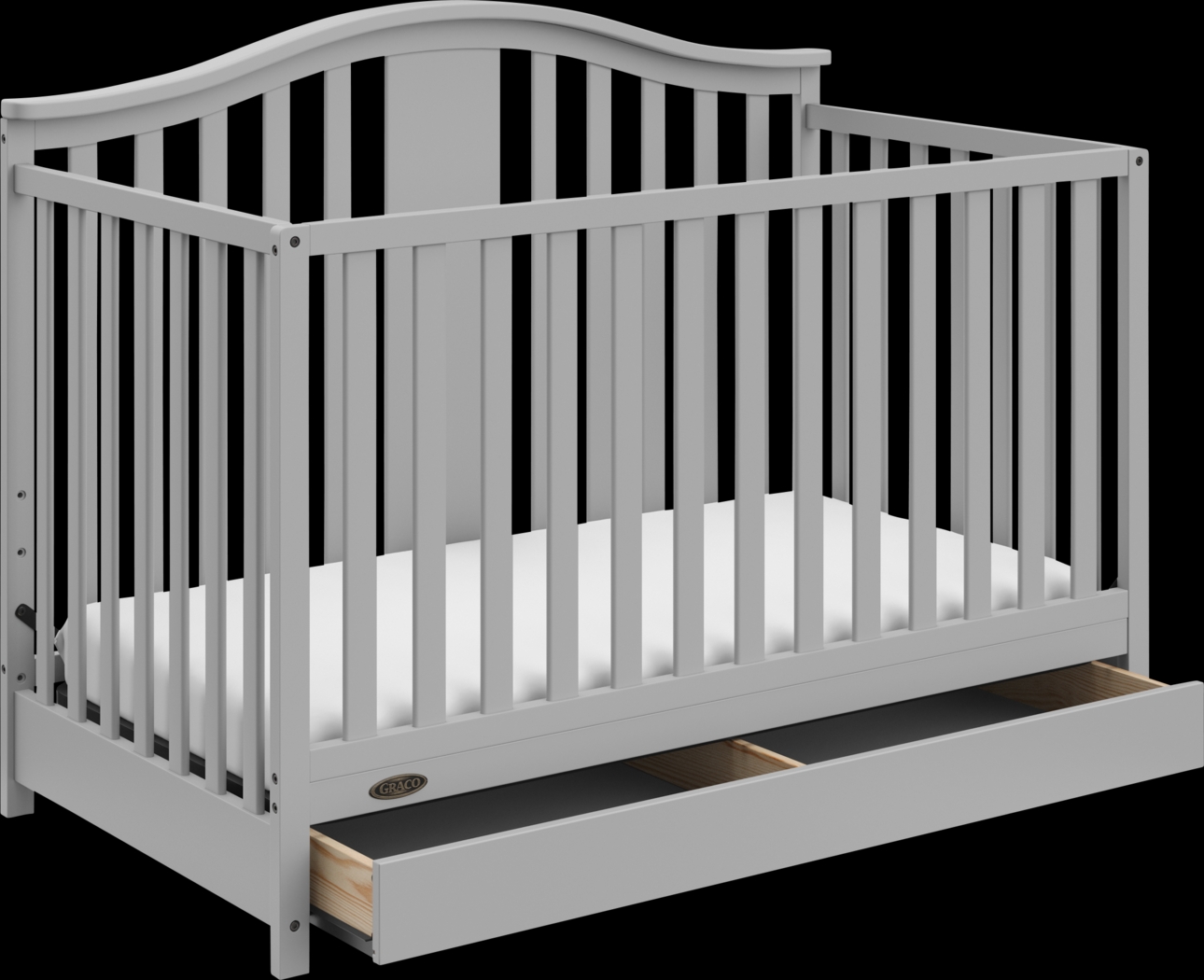 Kids Elentis Gray Convertible Crib - Thumbnail - Image 1