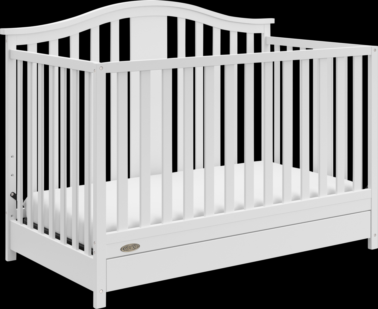 Kids Elentis White Convertible Crib - Thumbnail - Image 3