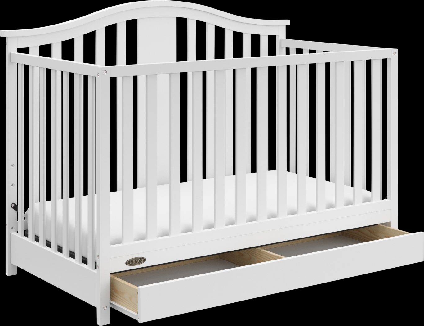 Kids Elentis White Convertible Crib - Thumbnail - Image 1