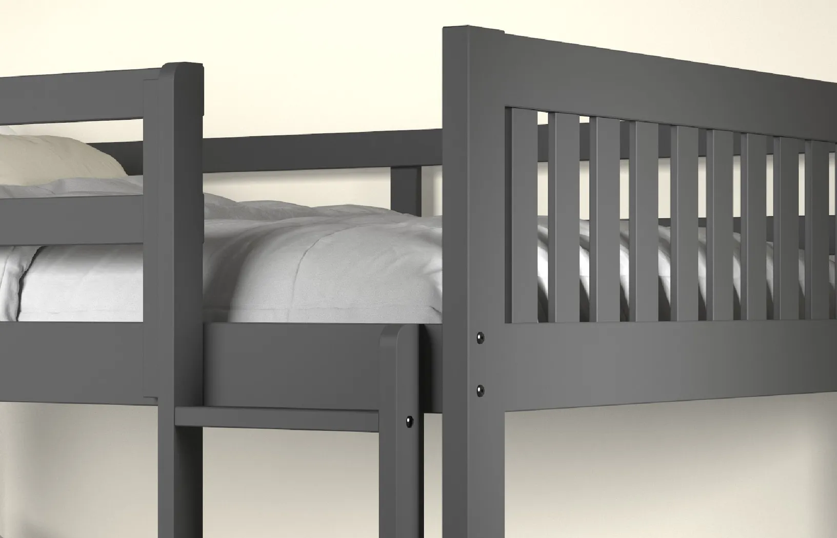 Kids Eleonara I Dark Gray Full/Full Bunk Bed - Thumbnail - Image 3