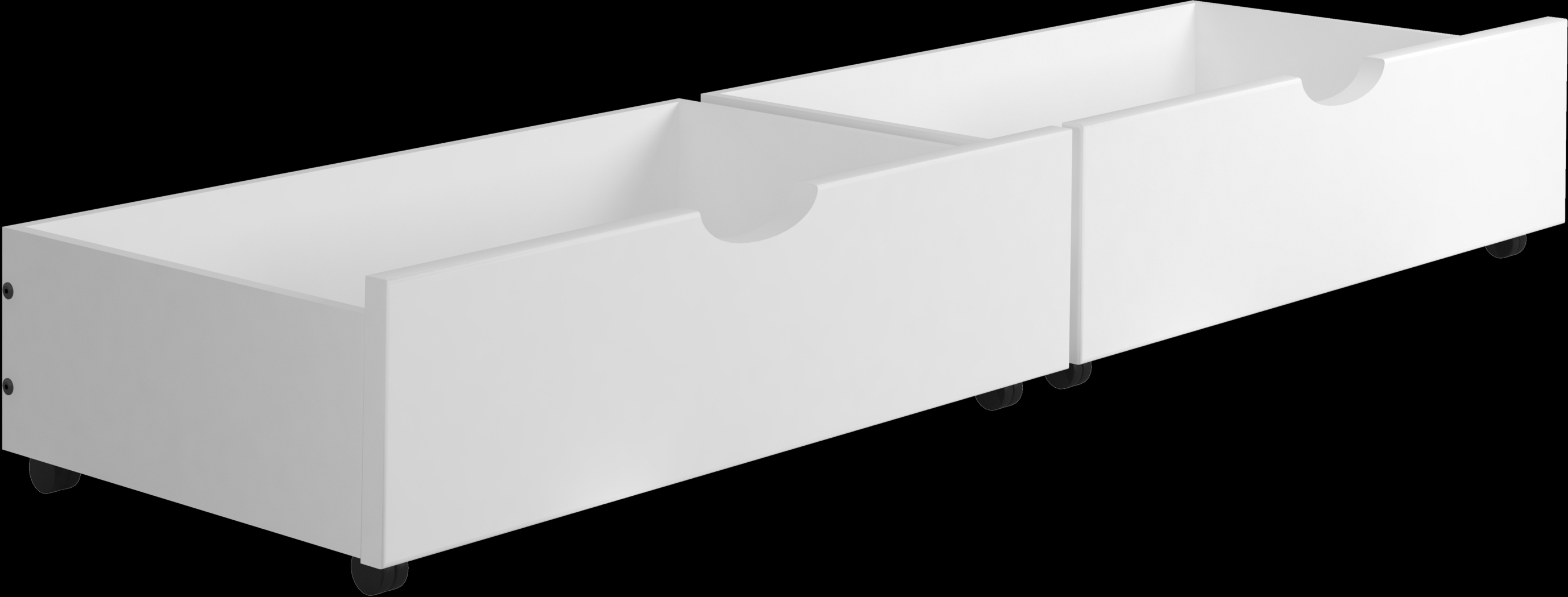 Kids Eleonara III White Full/Full Bunk Bed with Drawers - Thumbnail - Image 3