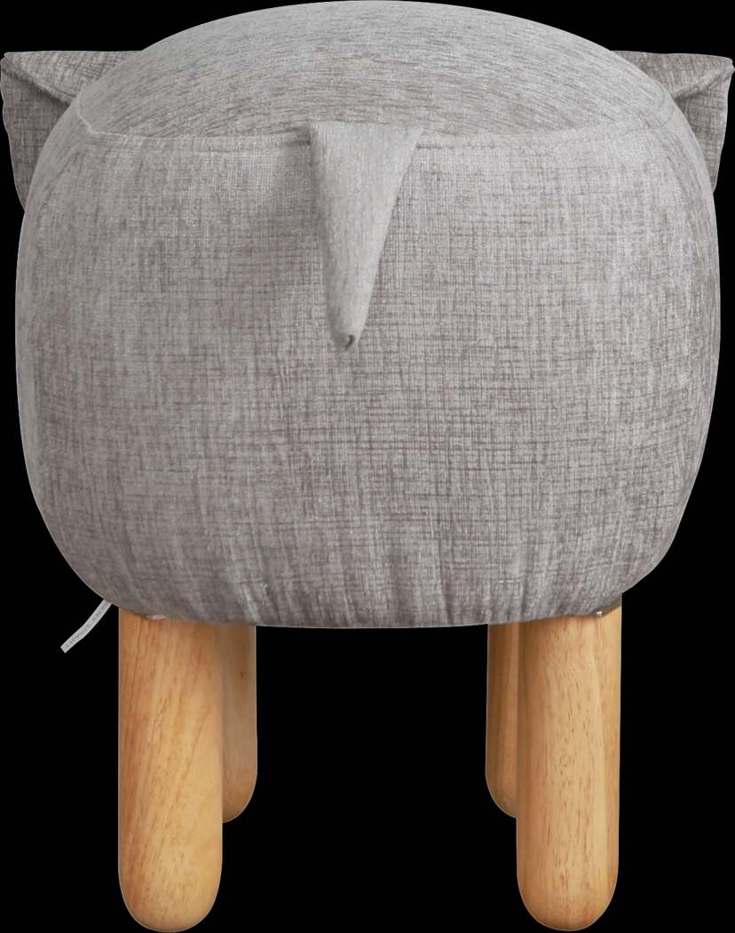 Kids Ellie the Elephant Gray Ottoman - Thumbnail - Image 3
