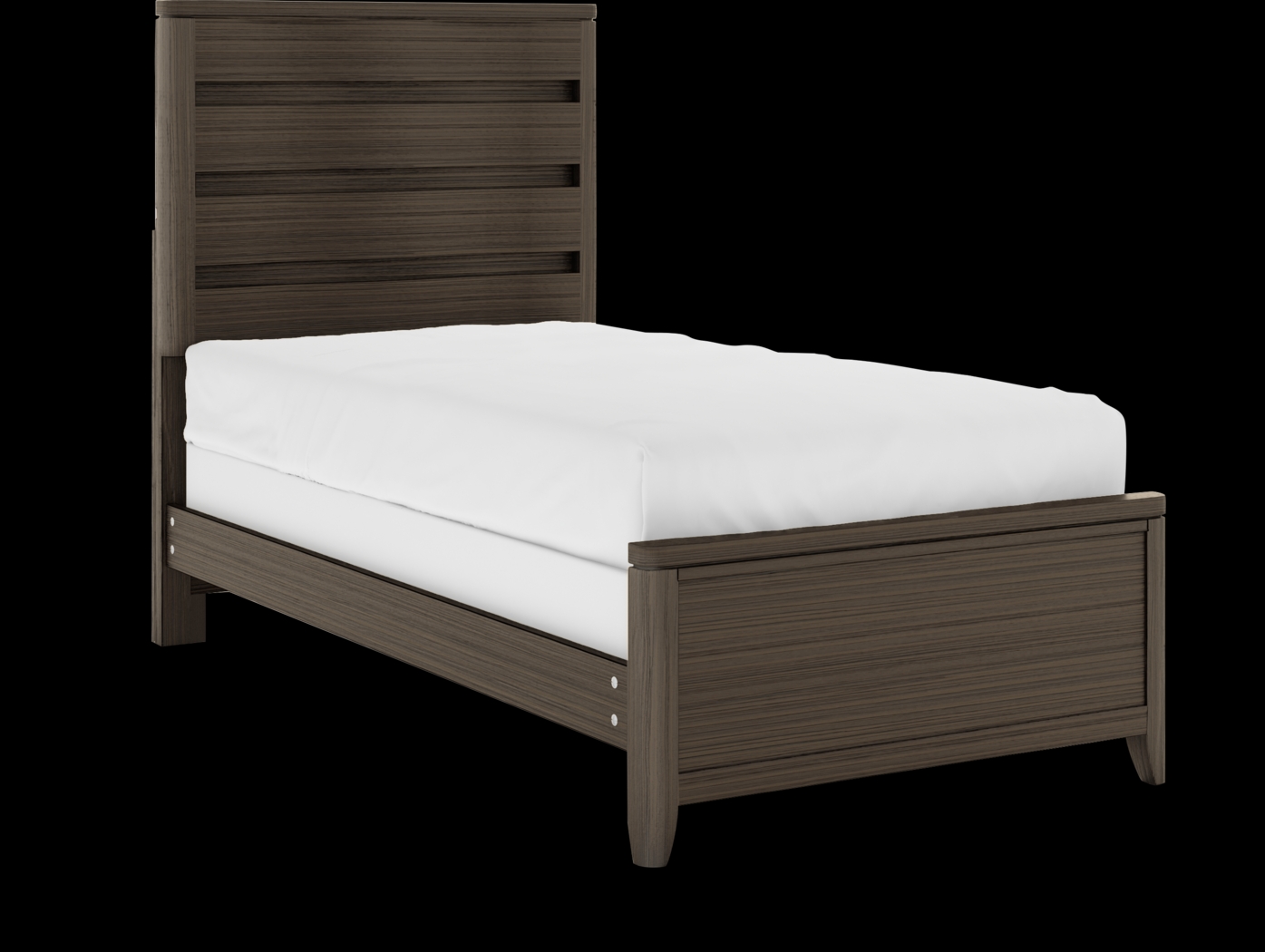 Kids Elliot Park Cinnamon 3 Pc Twin Panel Bed - Thumbnail - Image 1