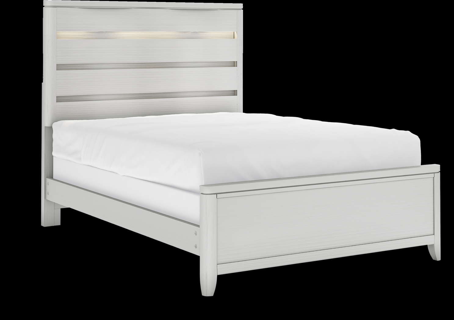 Kids Elliot Park Platinum 3 Pc Full Panel Bed - Thumbnail - Image 1