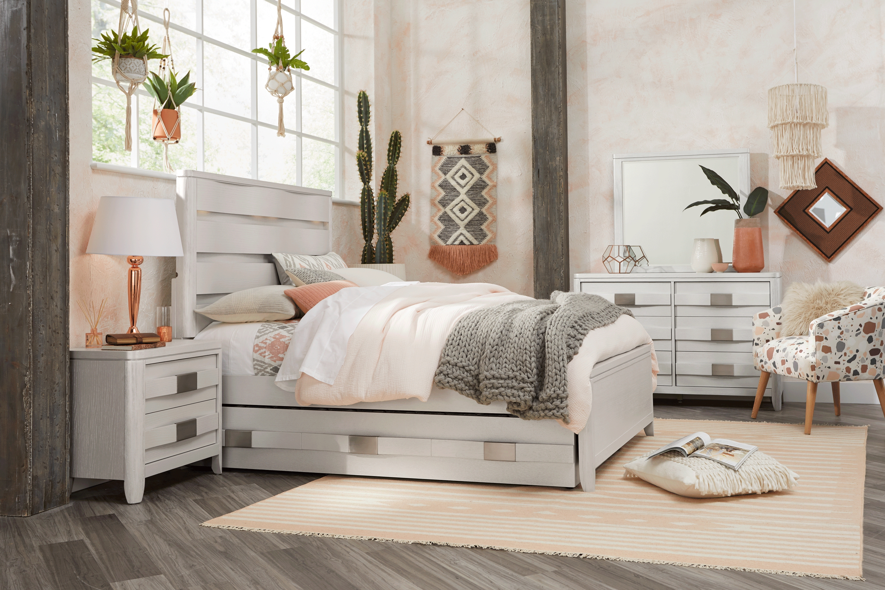 Kids Elliot Park Platinum 3 Pc Full Panel Bed - Thumbnail - Image 2