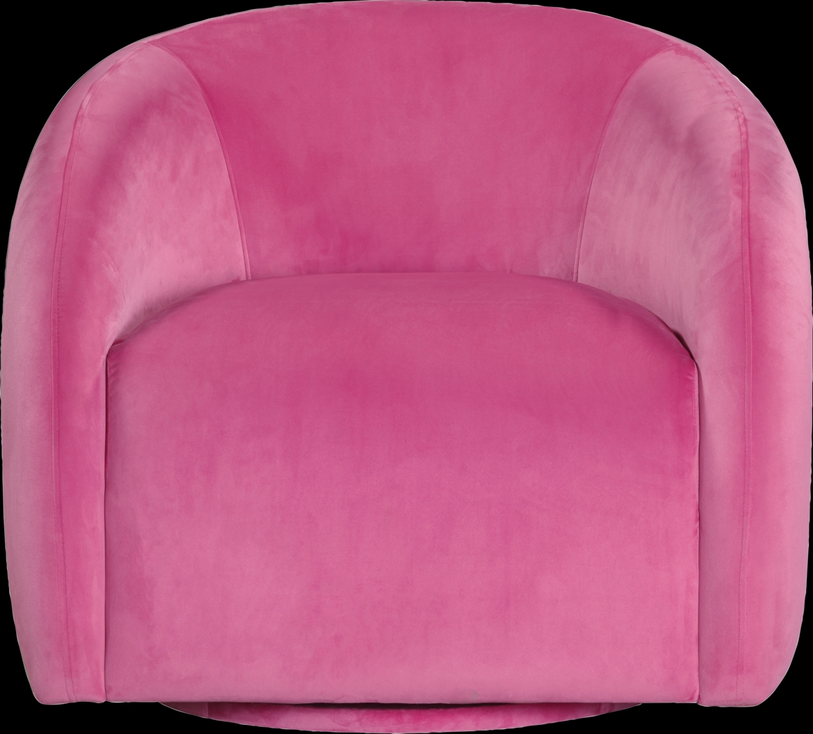 Kids Ellipse Pink Swivel Chair - Thumbnail - Image 2