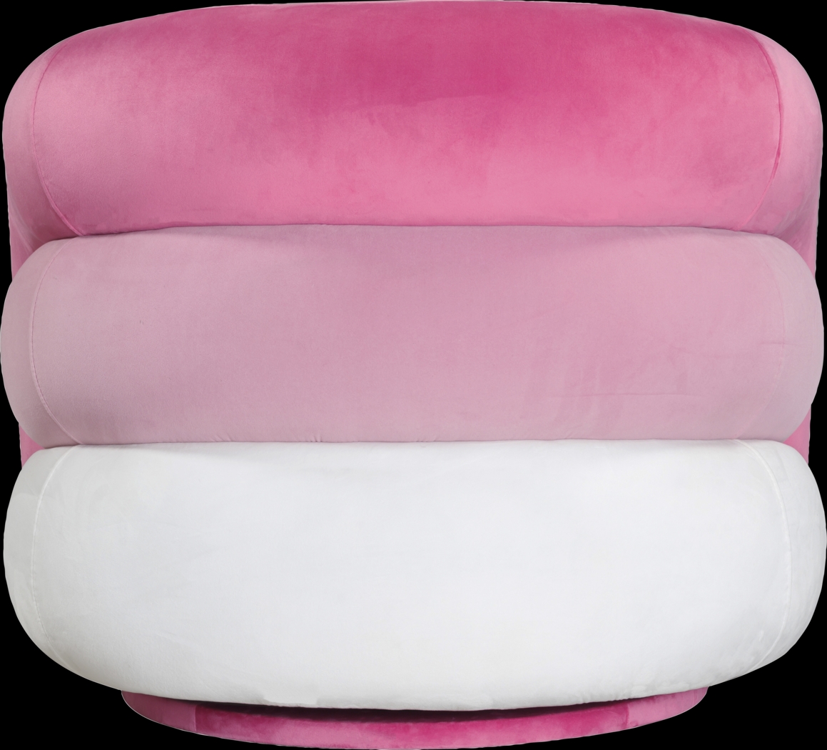 Kids Ellipse Pink Swivel Chair - Thumbnail - Image 3