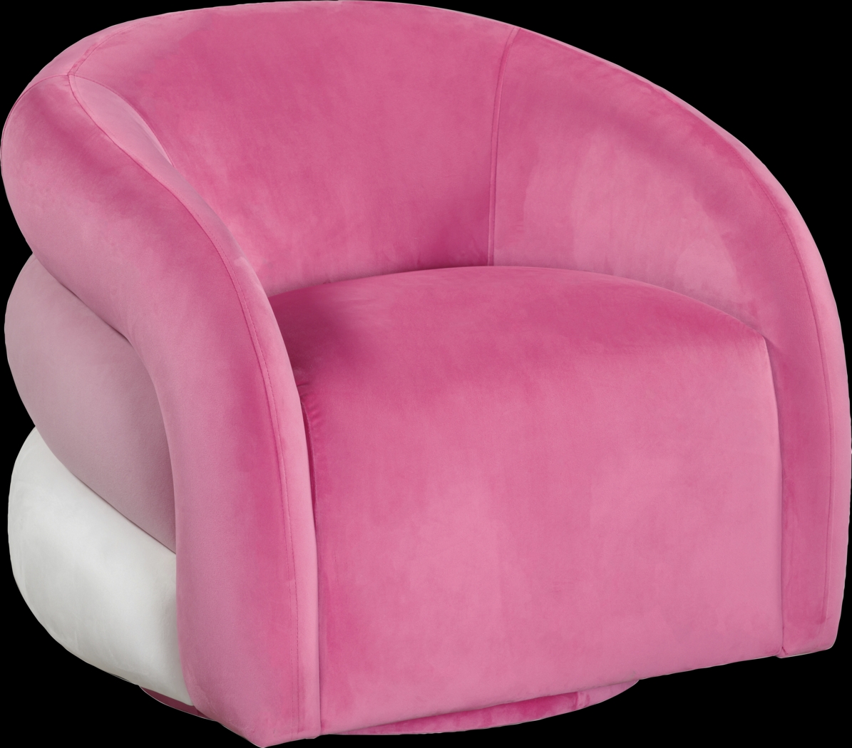 Kids Ellipse Pink Swivel Chair - Thumbnail - Image 1