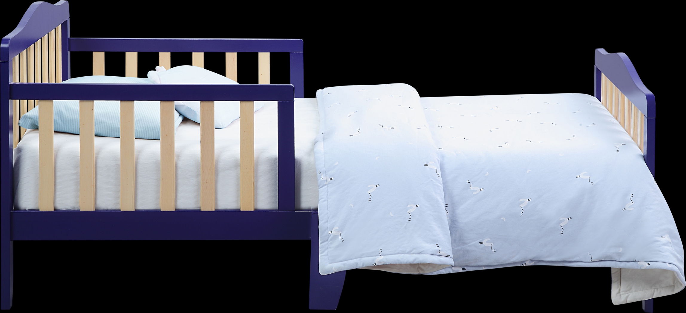 Kids Elvoro Blue/Natural Toddler Bed - Thumbnail - Image 6
