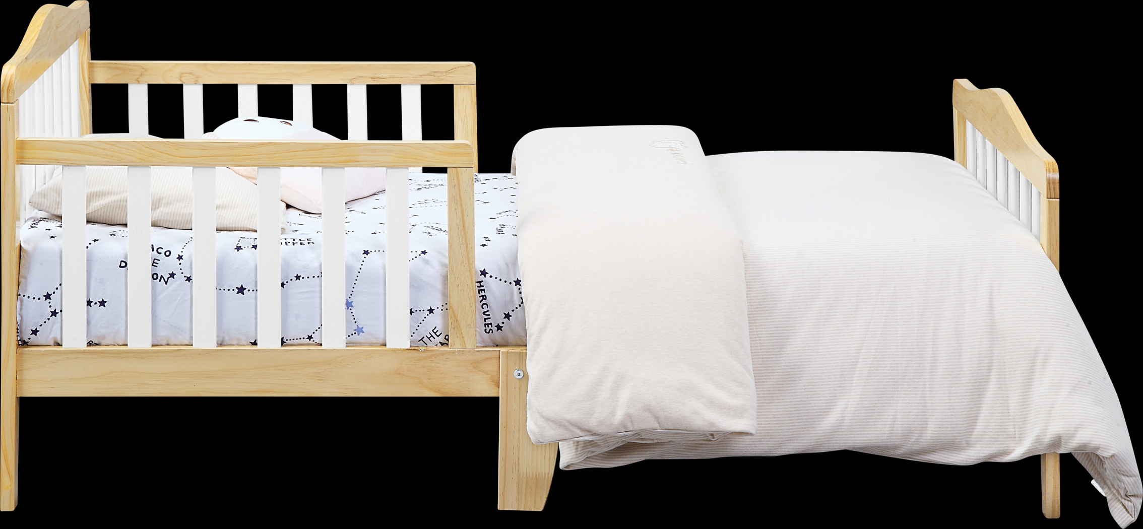 Kids Elvoro Natural/White Toddler Bed - Thumbnail - Image 6