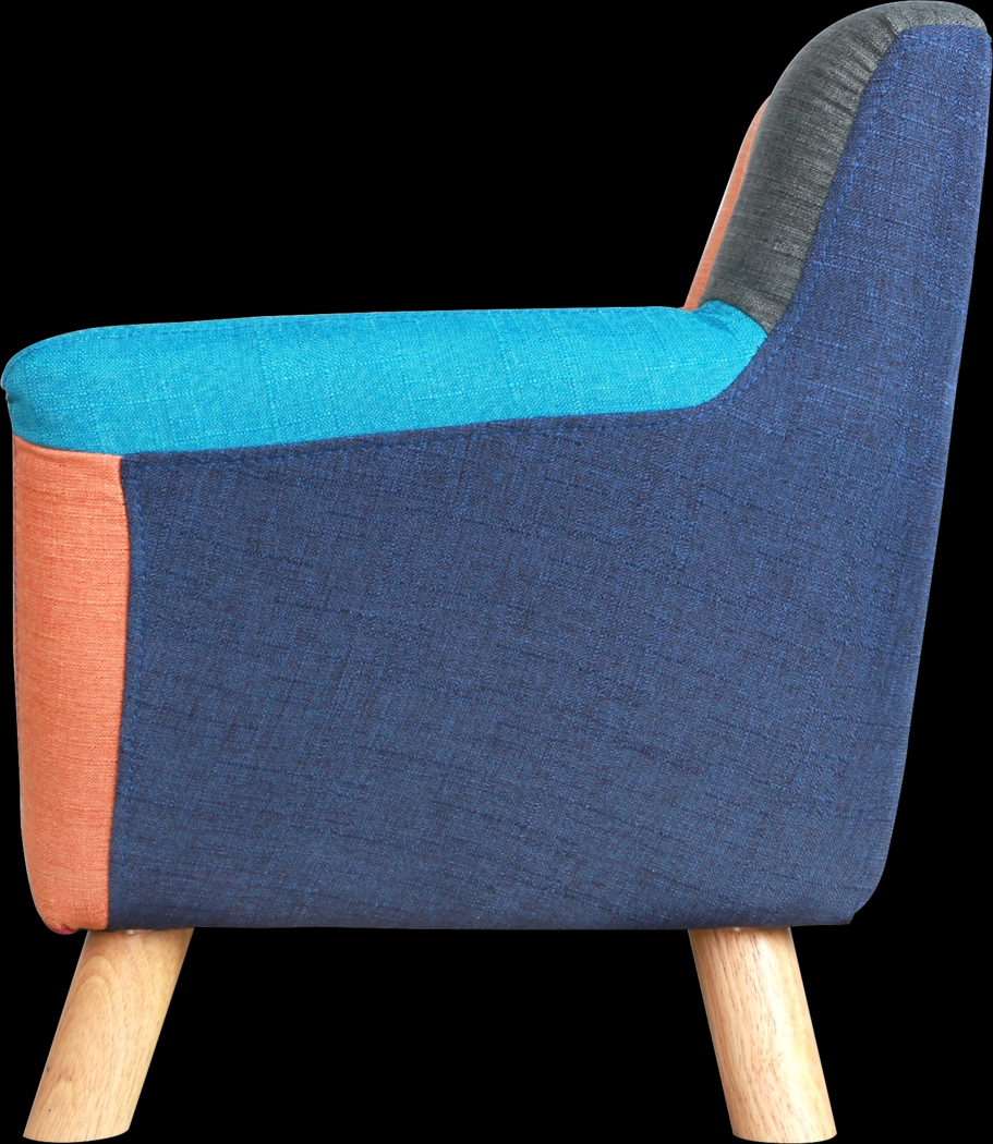 Kids Elvy Blue Accent Chair - Thumbnail - Image 3