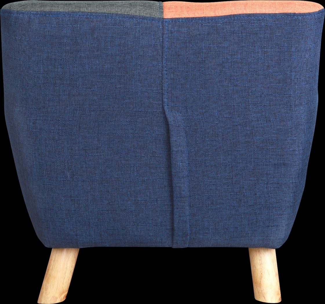 Kids Elvy Blue Accent Chair - Thumbnail - Image 4