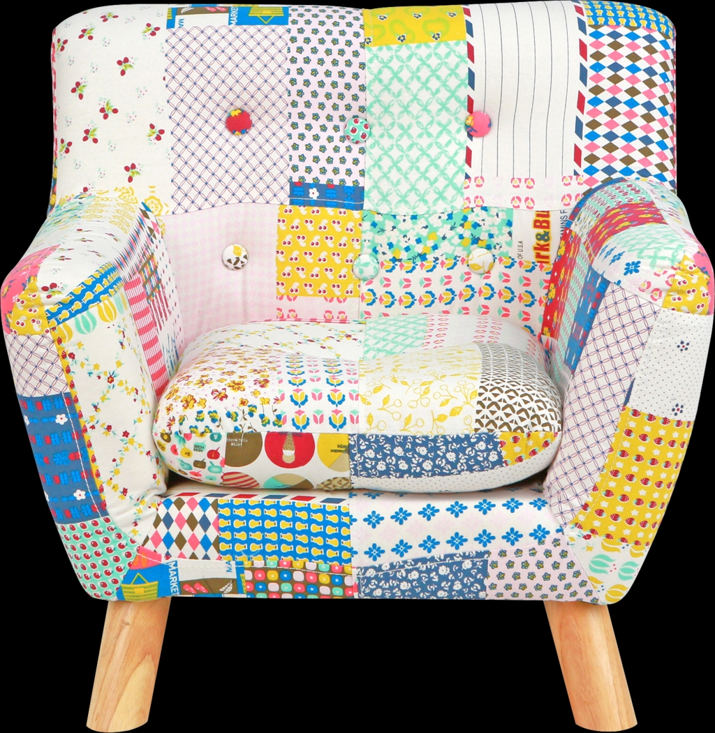 Kids Elvy White Accent Chair - Thumbnail - Image 2
