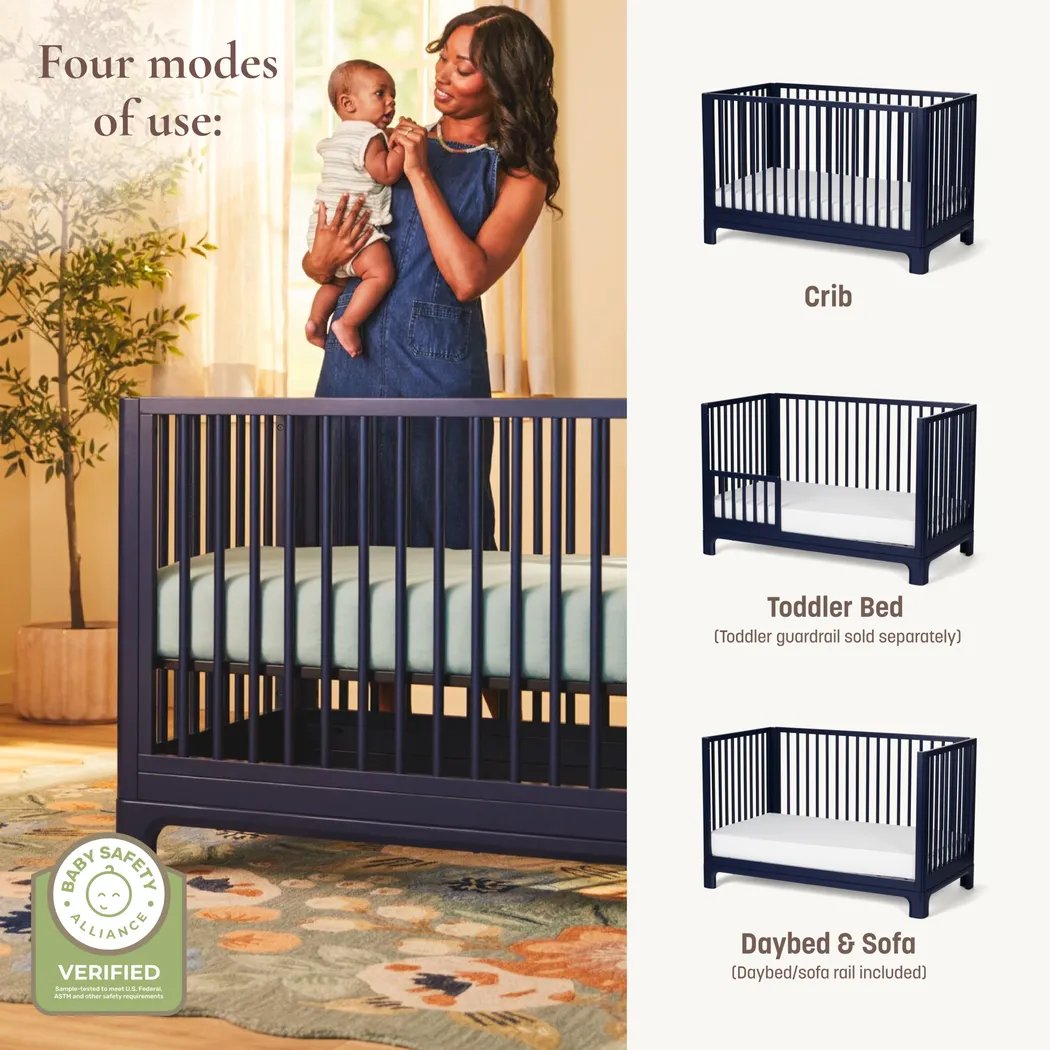 Kids Emero Dark Blue Convertible Crib - Thumbnail - Image 4