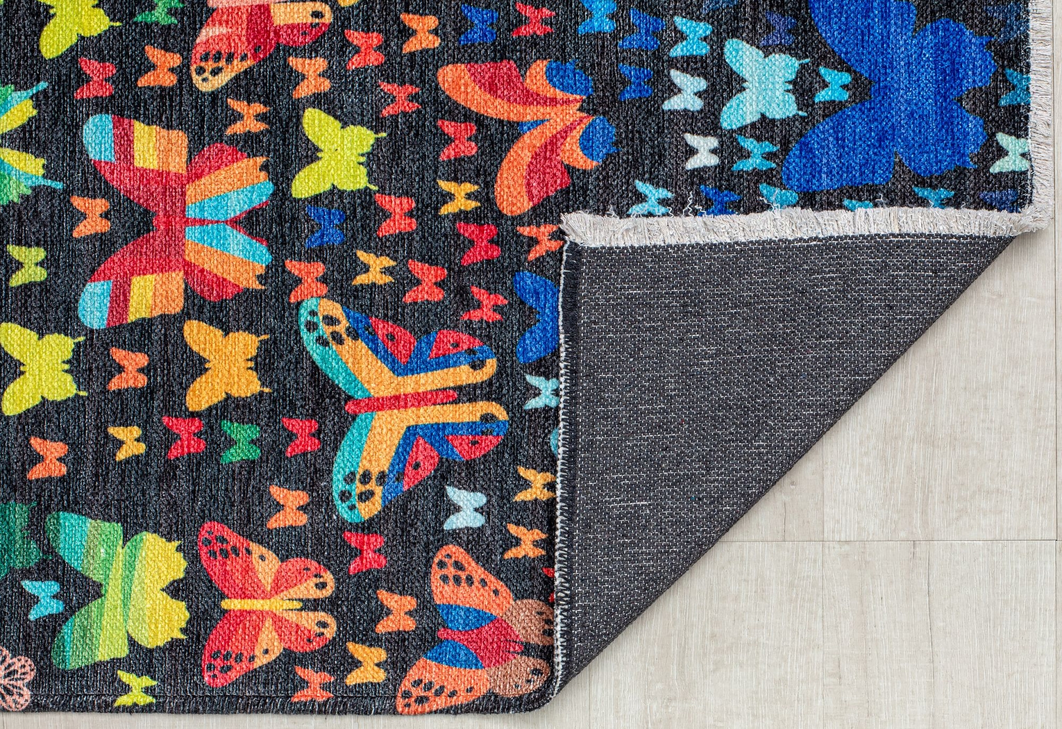 Kids Emgema Black/Multi 7'10 x 10' Rug - Thumbnail - Image 3