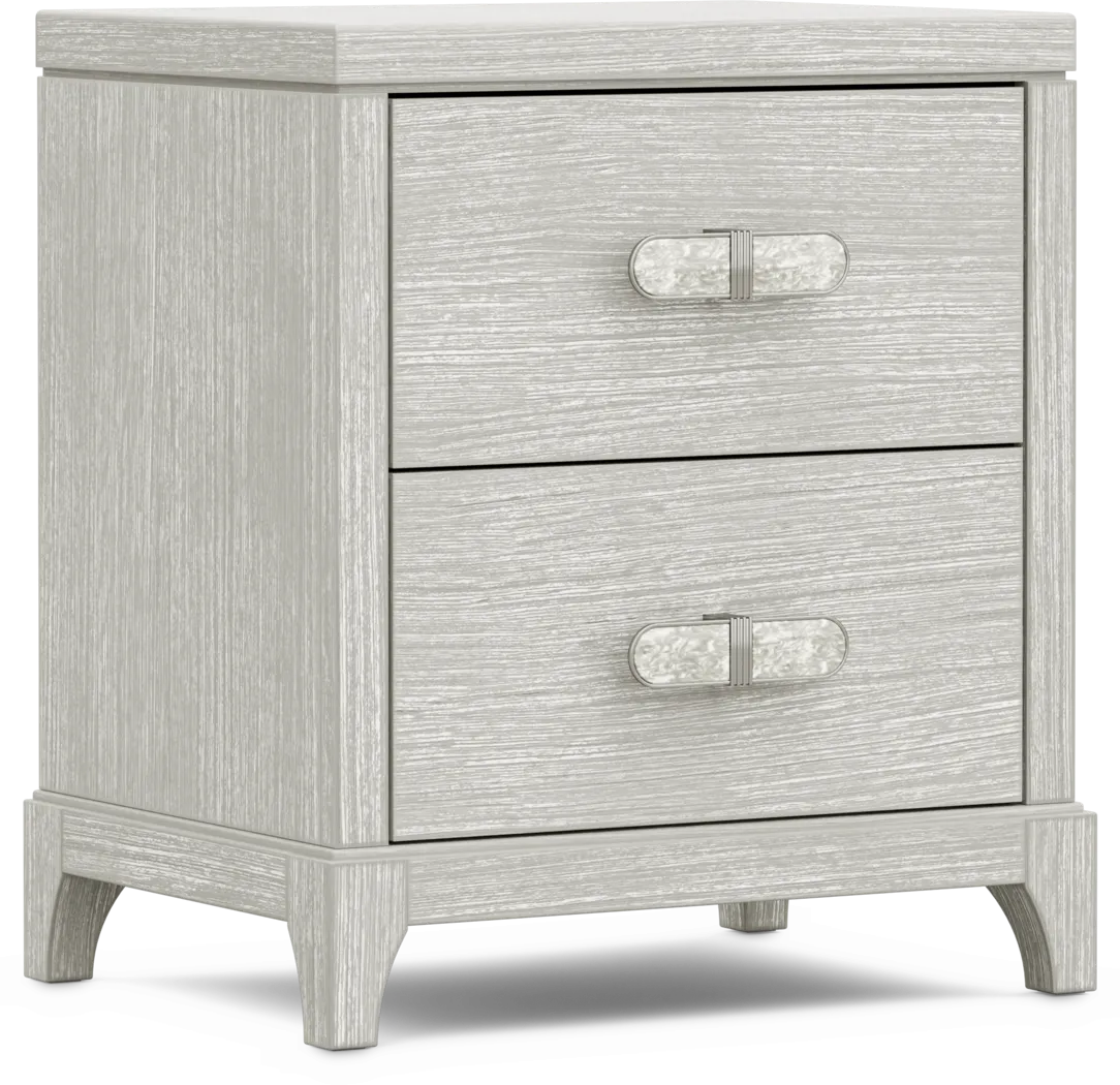 Kids Emilie Rose Wirebrush Gray Nightstand - Thumbnail - Image 2