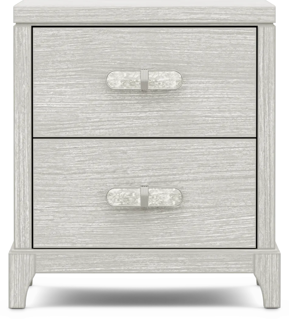 Kids Emilie Rose Wirebrush Gray Nightstand - Thumbnail - Image 1