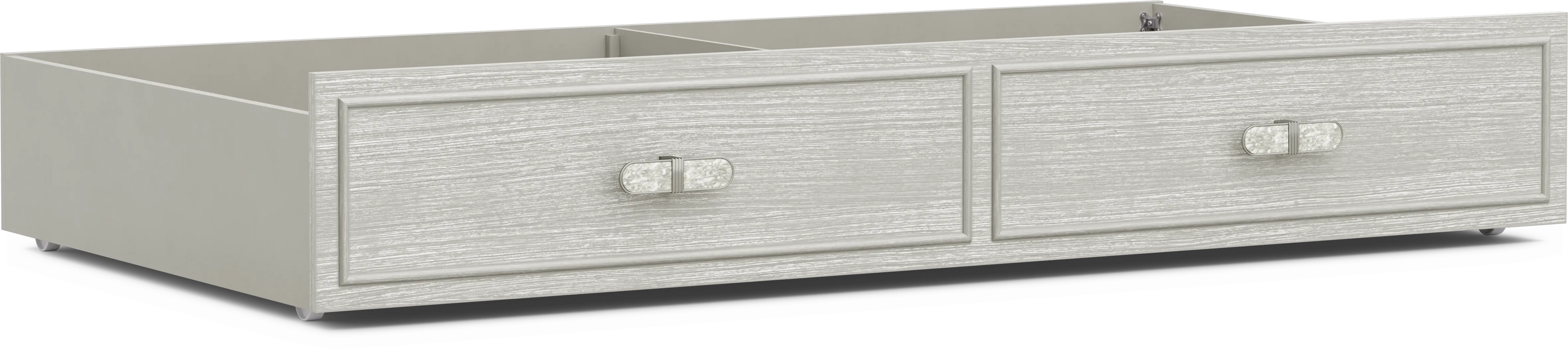 Kids Emilie Rose Wirebrush Gray Twin Storage Trundle - Thumbnail - Image 1