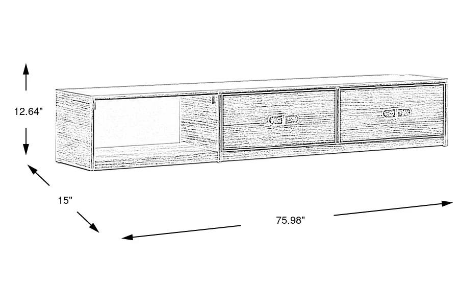 Dimension Image. Please refer to the Dimension Tab on this page for dimension details.
