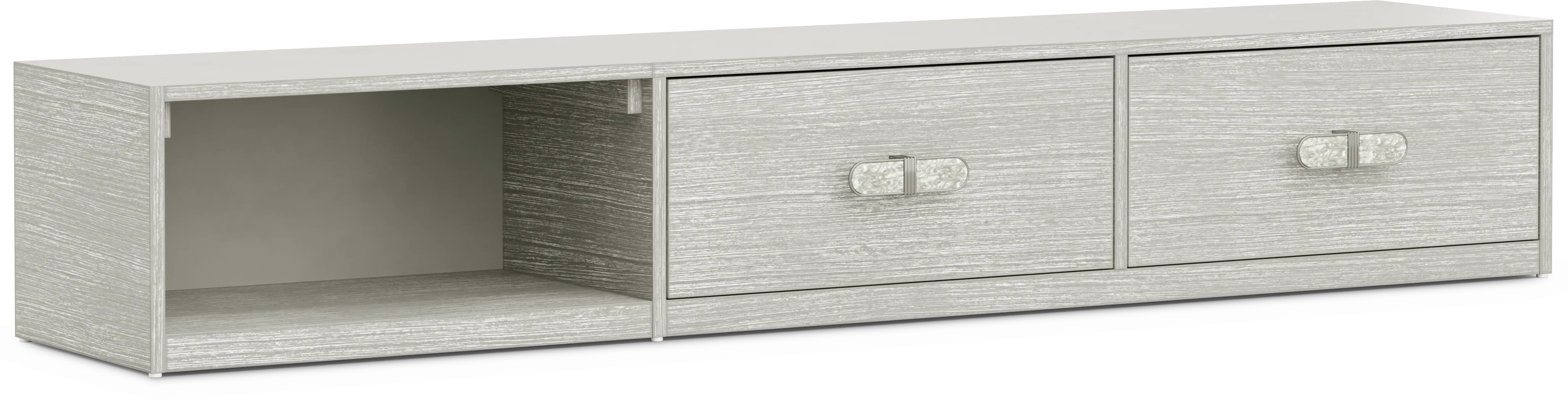 Kids Emilie Rose Wirebrush Gray Underbed Storage Drawers - Thumbnail - Image 1