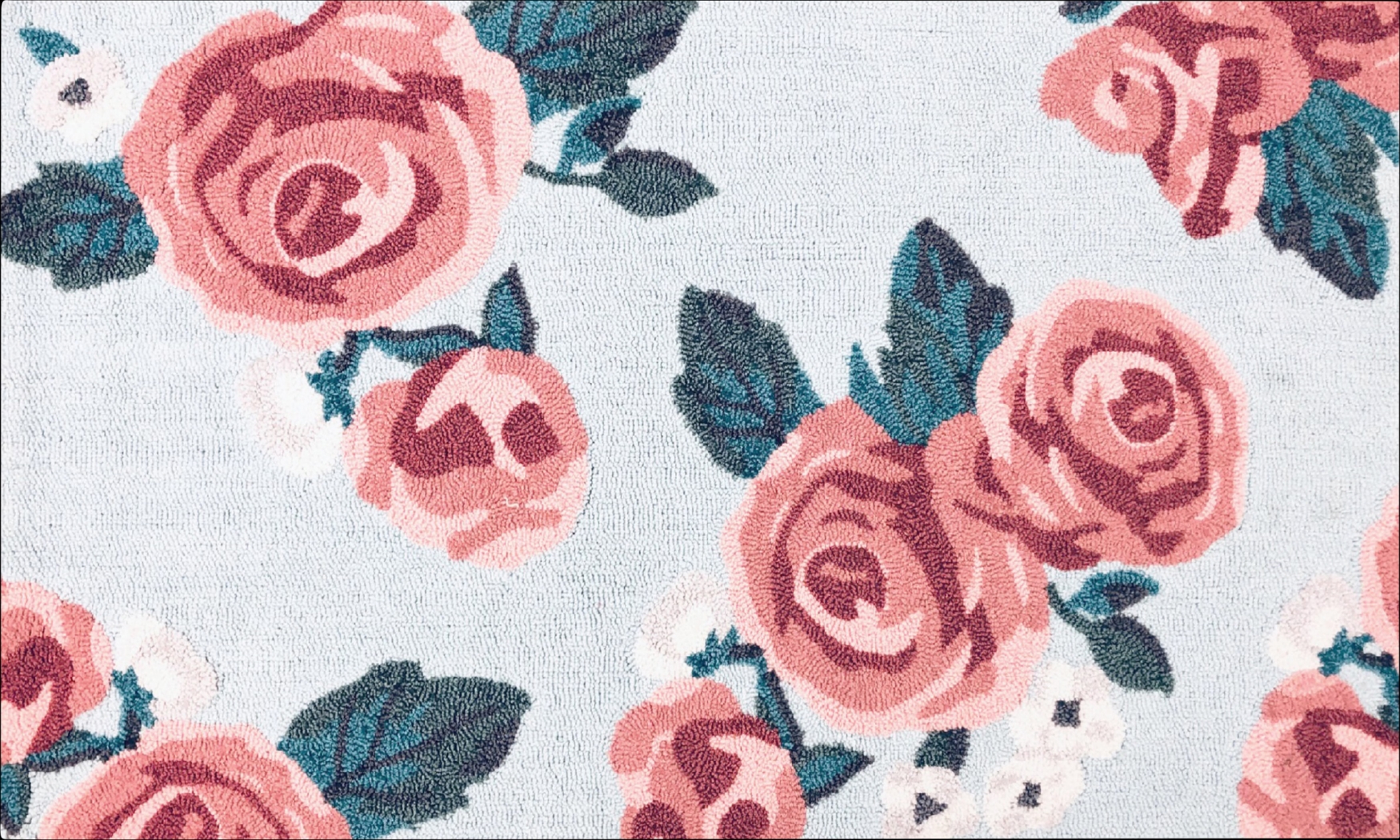 Kids Enchanted Roses Pink 2'8 x 4'8 Rug - Thumbnail - Image 1