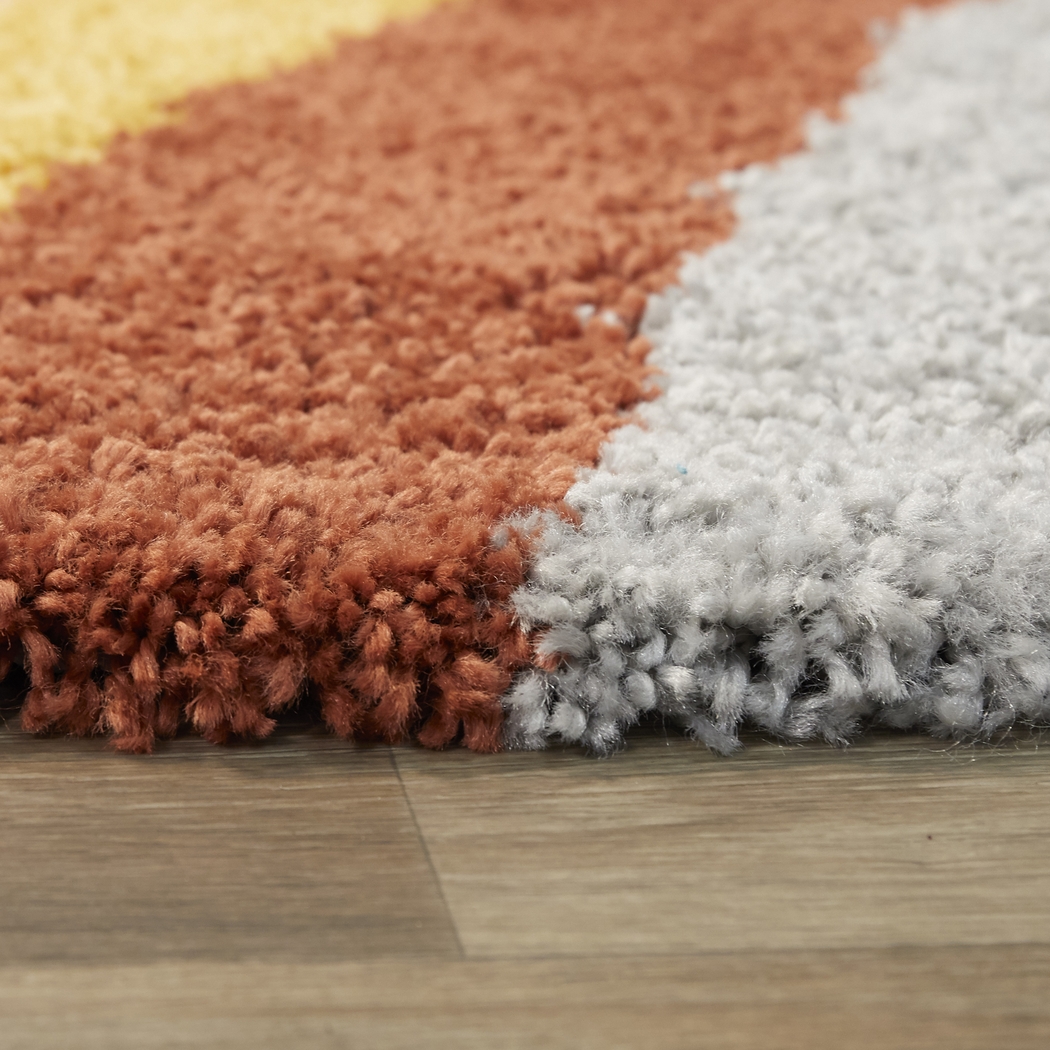 Kids End Of The Rainbow White 3'11 x 5'7 Rug - Thumbnail - Image 5