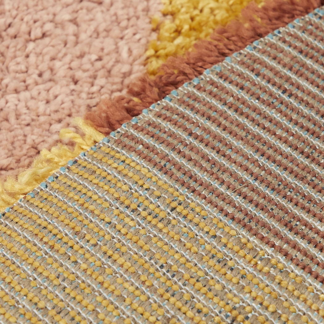 Kids End Of The Rainbow White 5'3 x 7' Rug - Thumbnail - Image 3