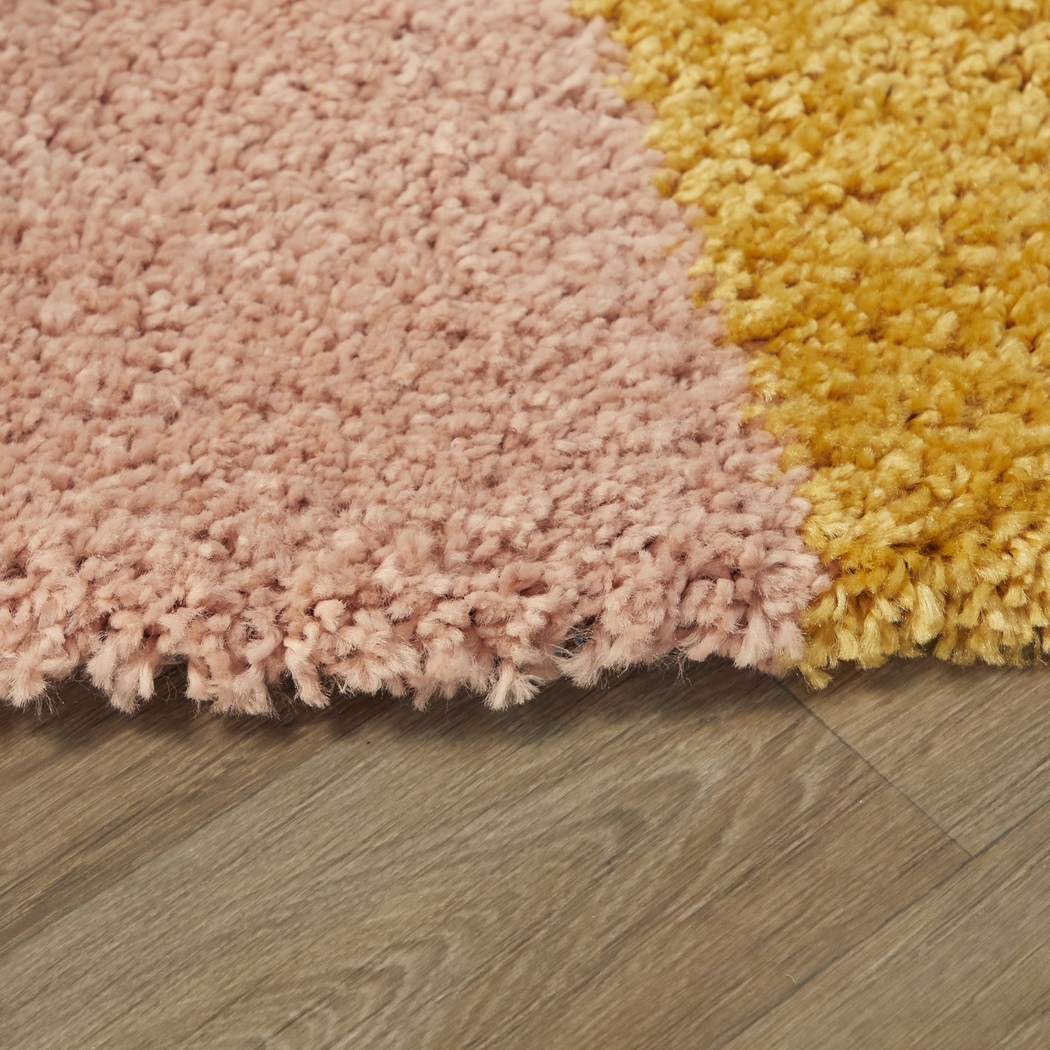 Kids End Of The Rainbow White 5'3 x 7' Rug - Thumbnail - Image 4