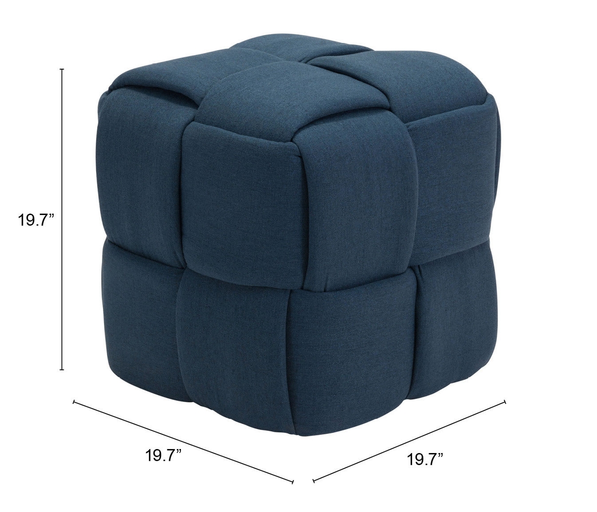 Kids Esher Navy Ottoman - Thumbnail - Image 3