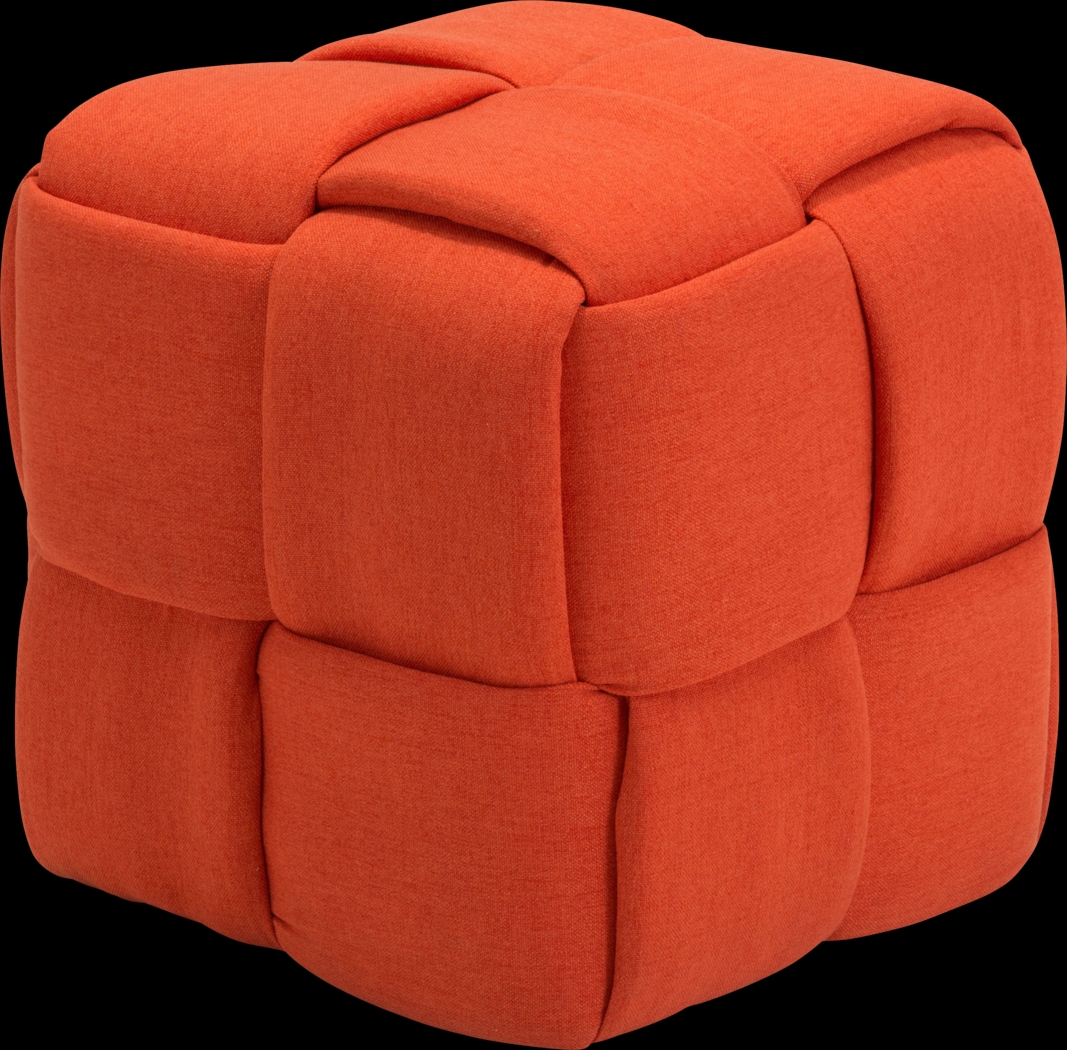 Kids Esher Orange Ottoman - Thumbnail - Image 1