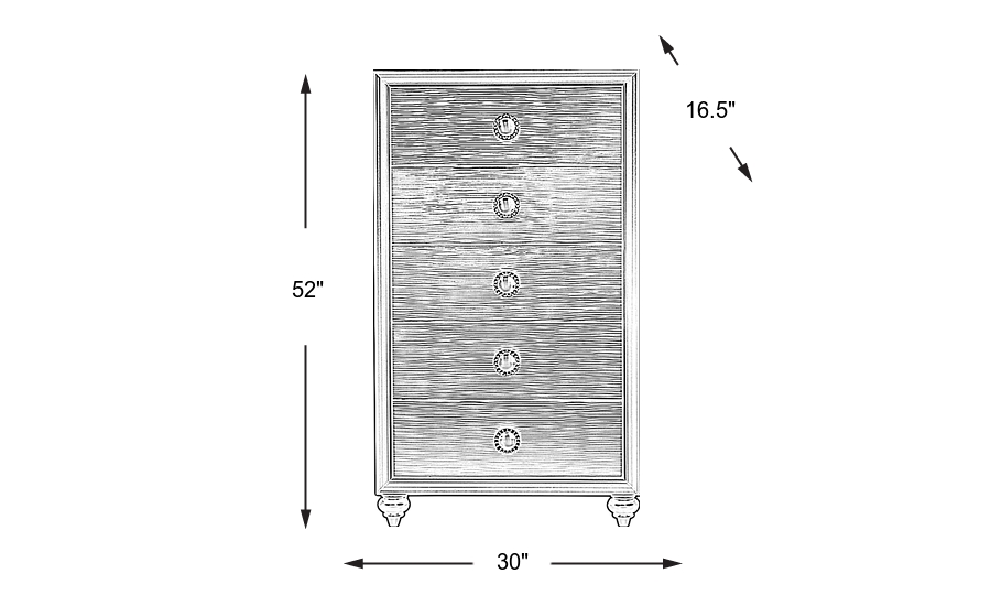 Dimension Image. Please refer to the Dimension Tab on this page for dimension details.
