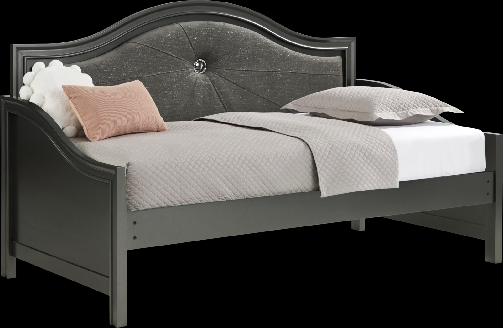 Kids Evangeline Charcoal 5 Pc Twin Daybed Bedroom - Thumbnail - Image 5