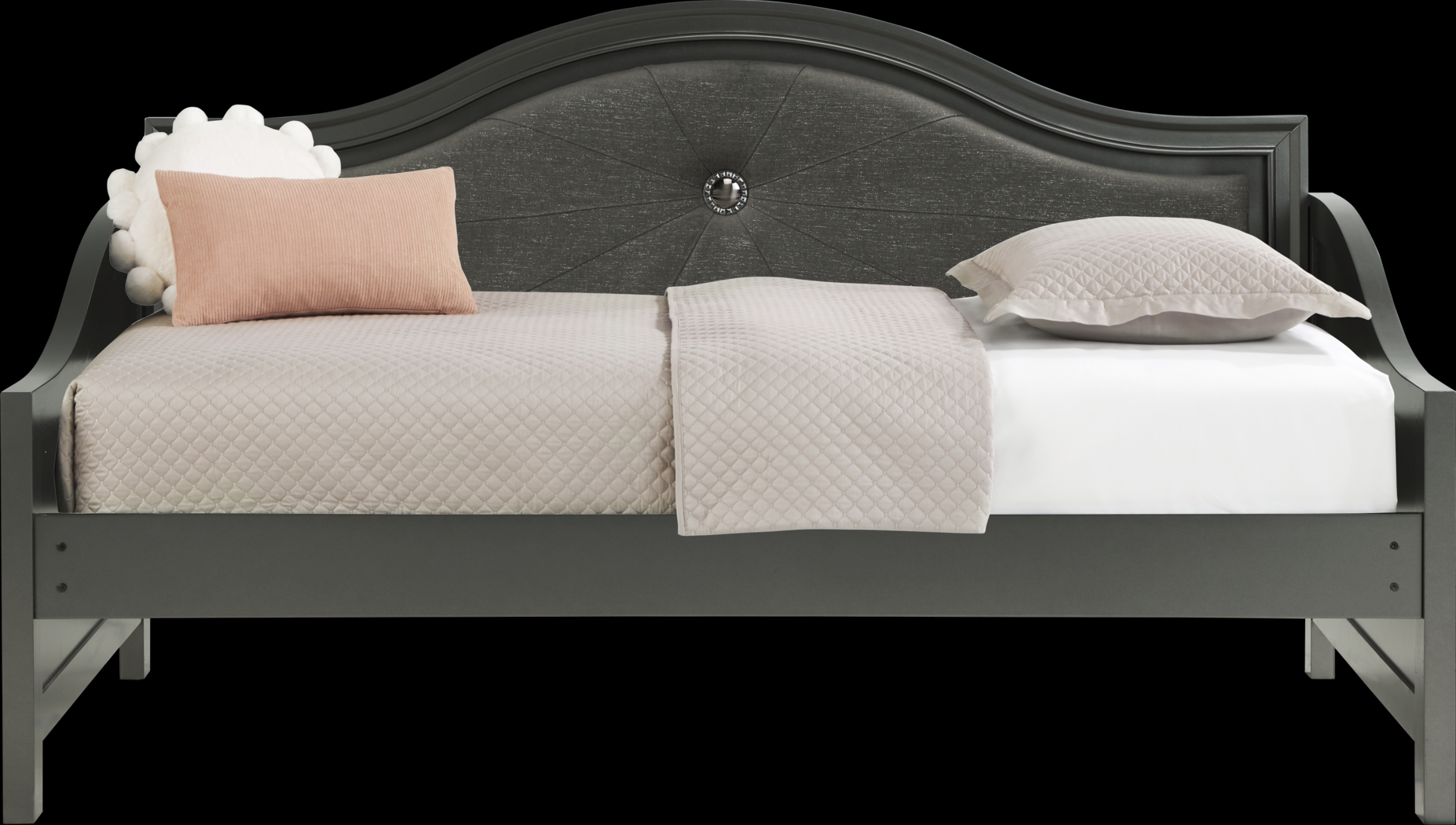 Kids Evangeline Charcoal 5 Pc Twin Daybed Bedroom - Thumbnail - Image 6