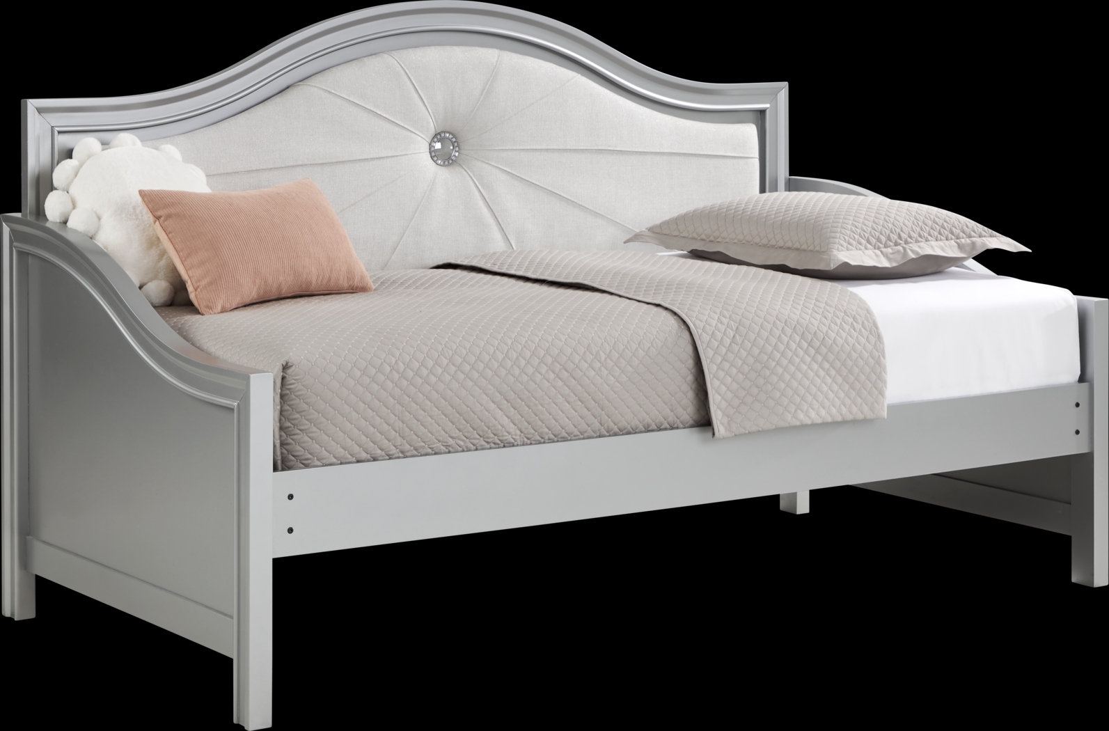 Kids Evangeline Silver 5 Pc Twin Daybed Bedroom - Thumbnail - Image 4