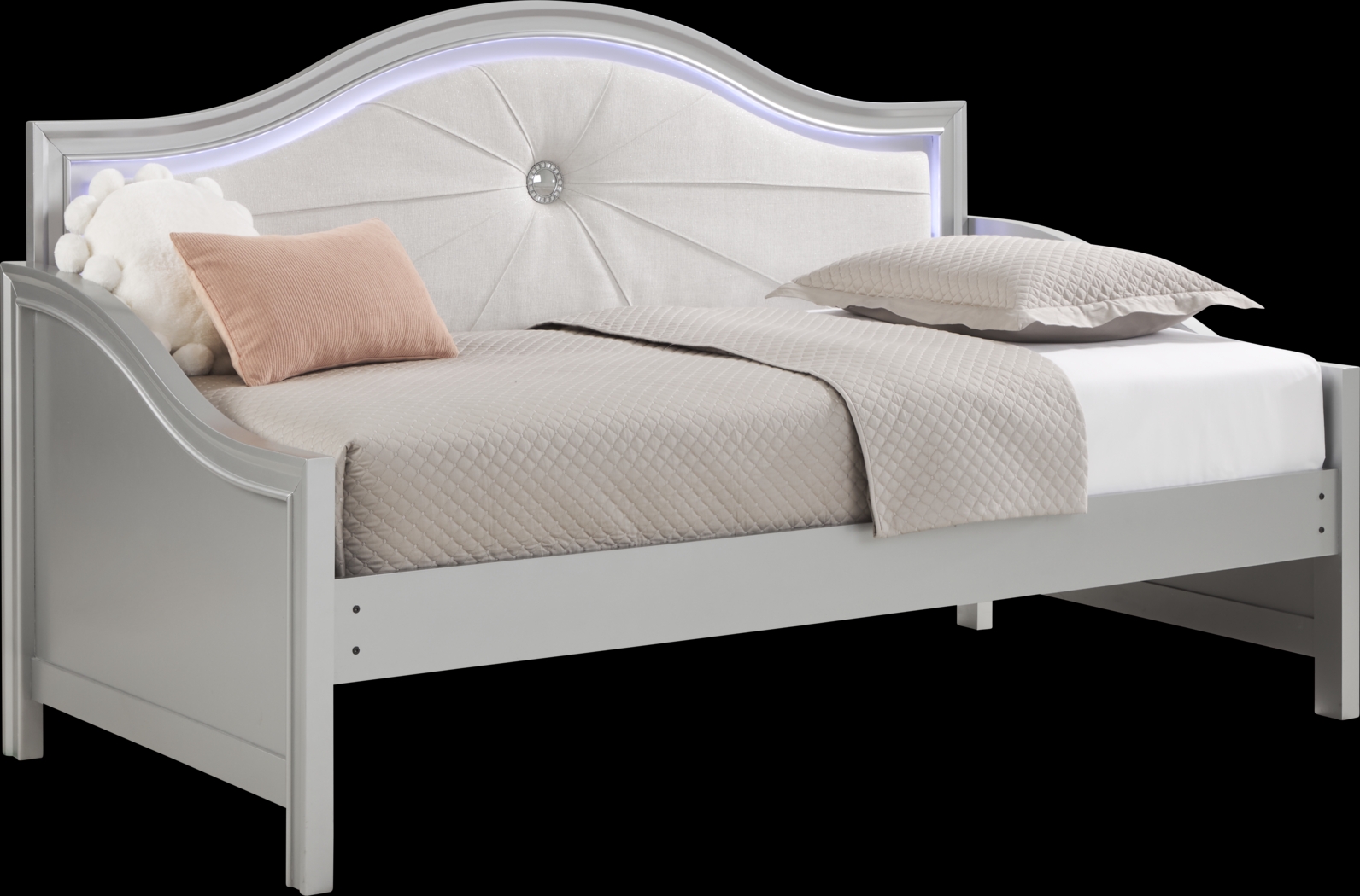 Kids Evangeline Silver 5 Pc Twin Daybed Bedroom - Thumbnail - Image 3