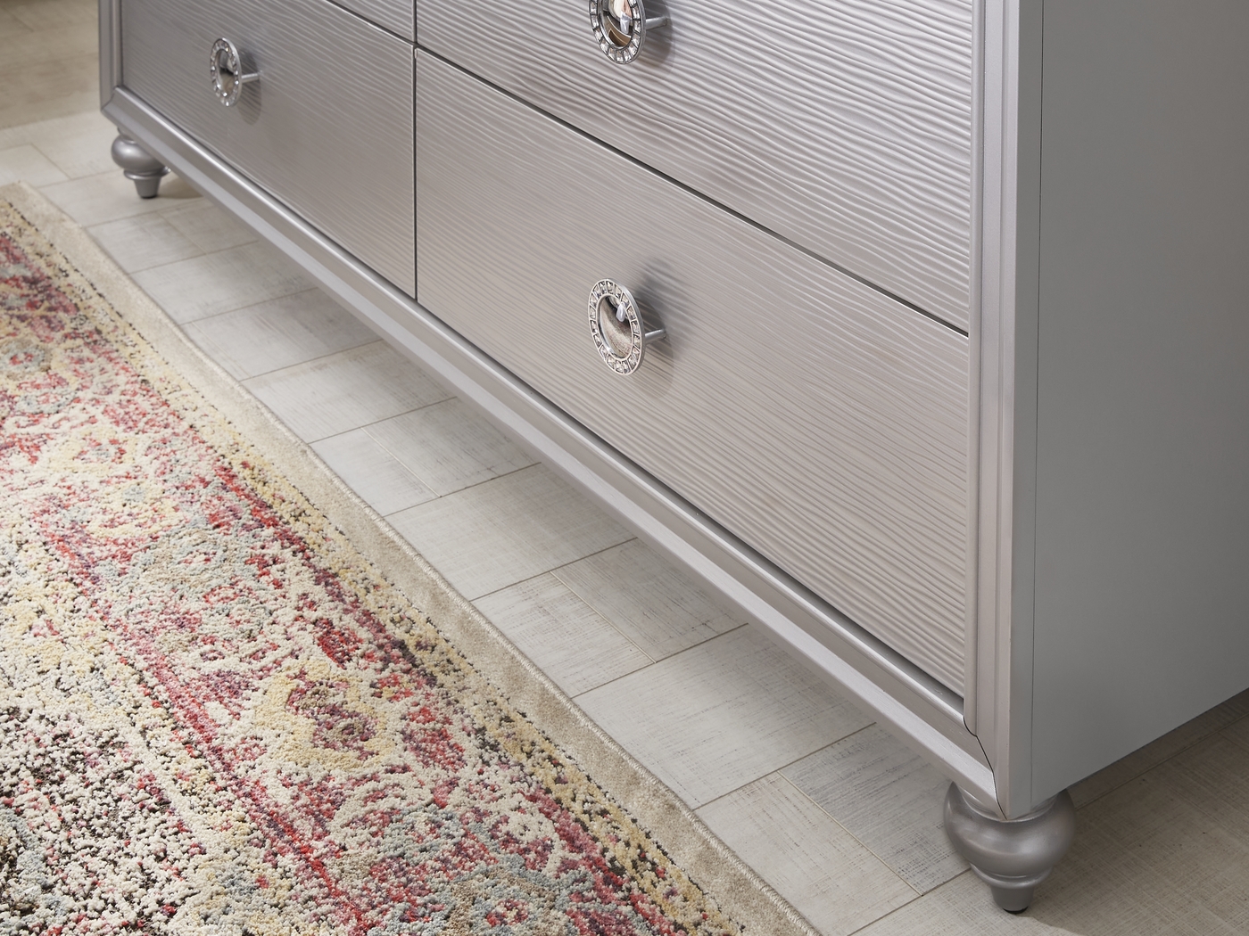 Kids Evangeline Silver Dresser & Mirror Set - Thumbnail - Image 4