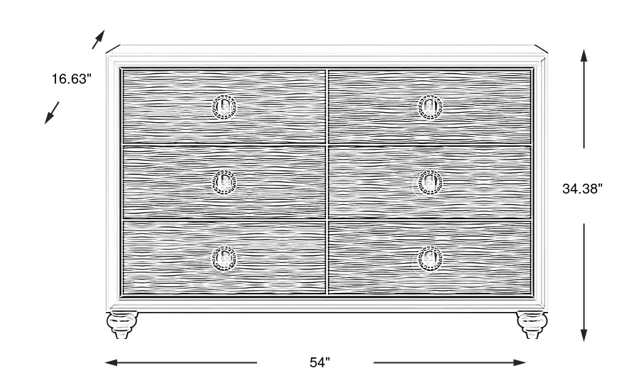 Dimension Image. Please refer to the Dimension Tab on this page for dimension details.
