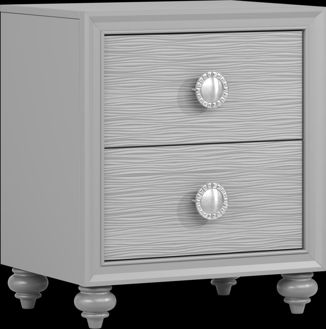 Kids Evangeline Silver Nightstand - Thumbnail - Image 2