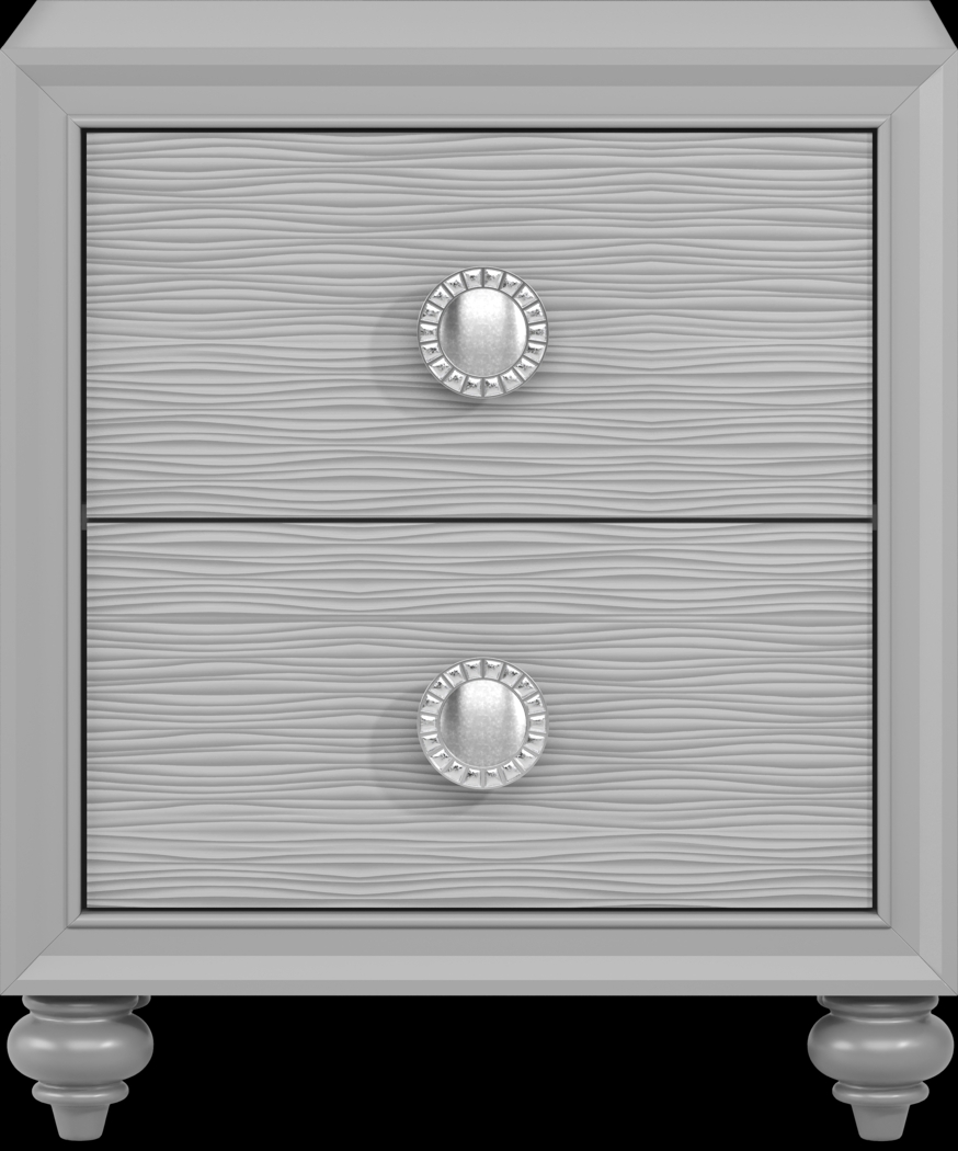 Kids Evangeline Silver Nightstand - Thumbnail - Image 1