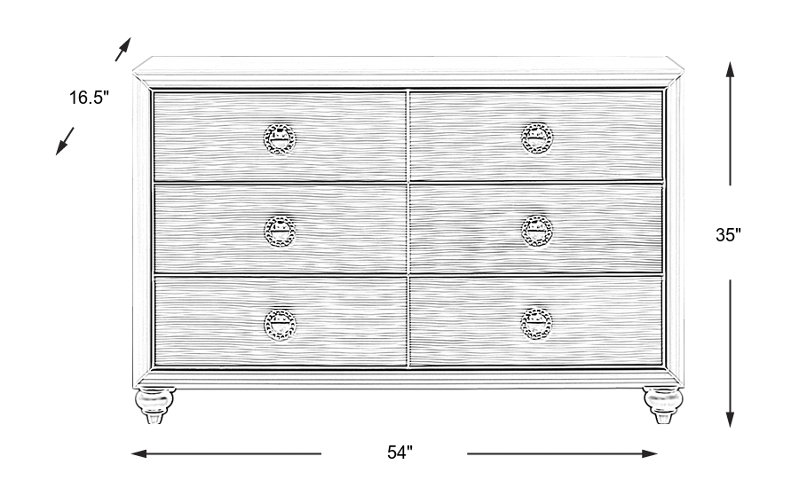 Dimension Image. Please refer to the Dimension Tab on this page for dimension details.