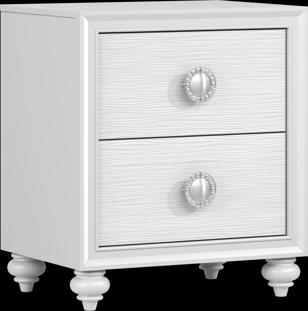 Kids Evangeline White 5 Pc Twin Lighted Upholstered Bedroom - Thumbnail - Image 7