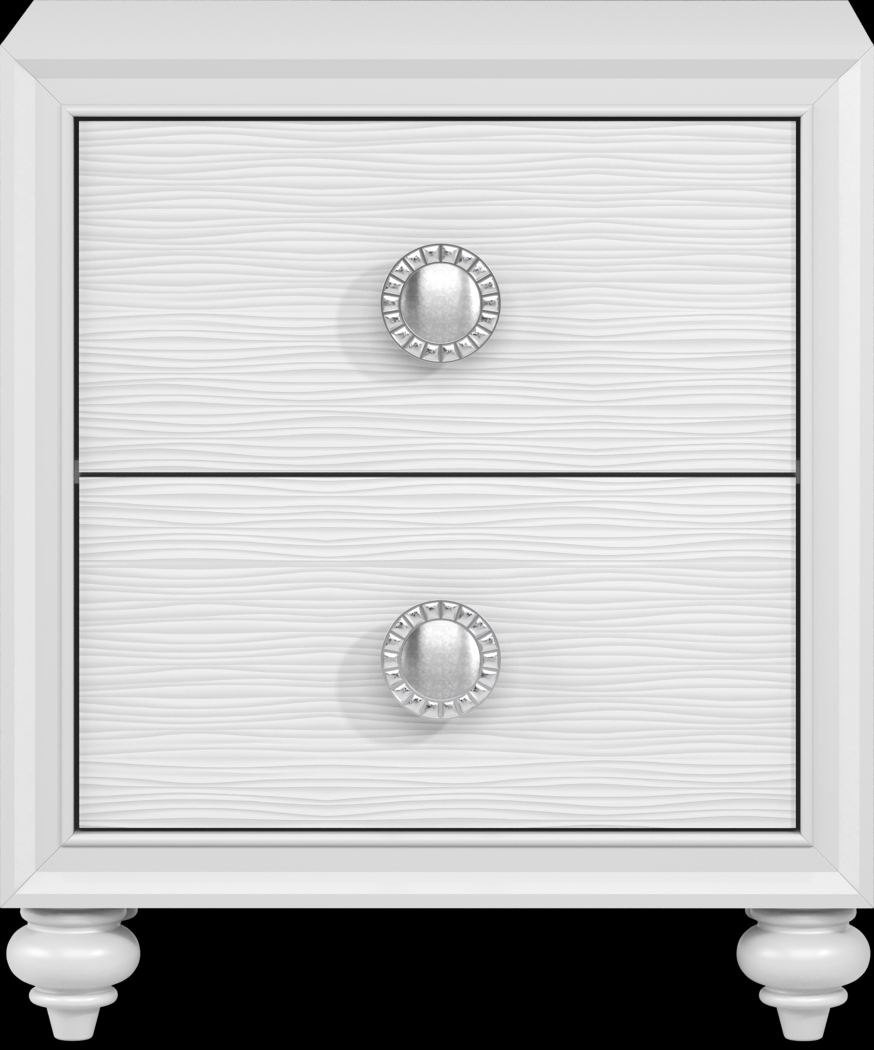 Kids Evangeline White Nightstand - Thumbnail - Image 1