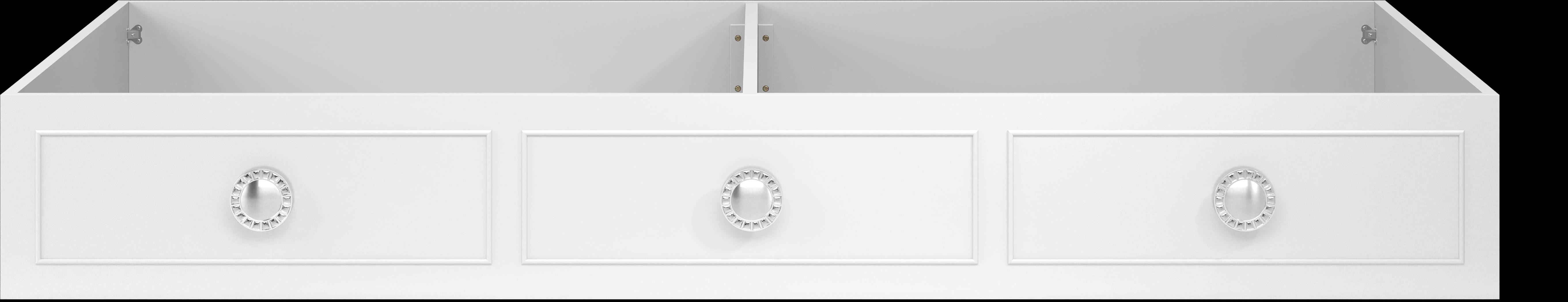 Kids Evangeline White Twin Storage Trundle - Thumbnail - Image 1